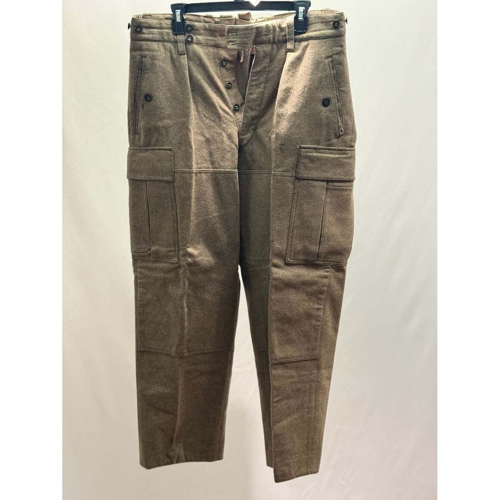 Vintage West German Military Wool Cargo Pants BGS Bundeswehr Field Trousers